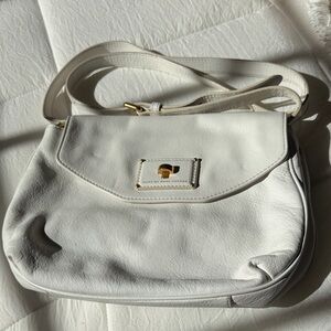 Marc by Marc Jacobs Cream Leather Shoulder Bag